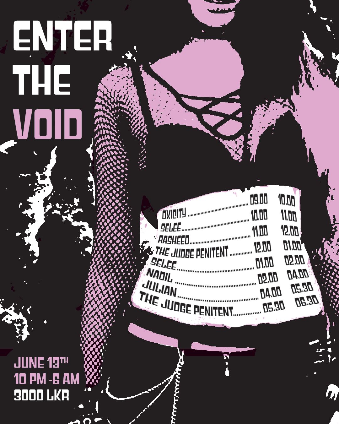 Enter The Void - Lineup Poster